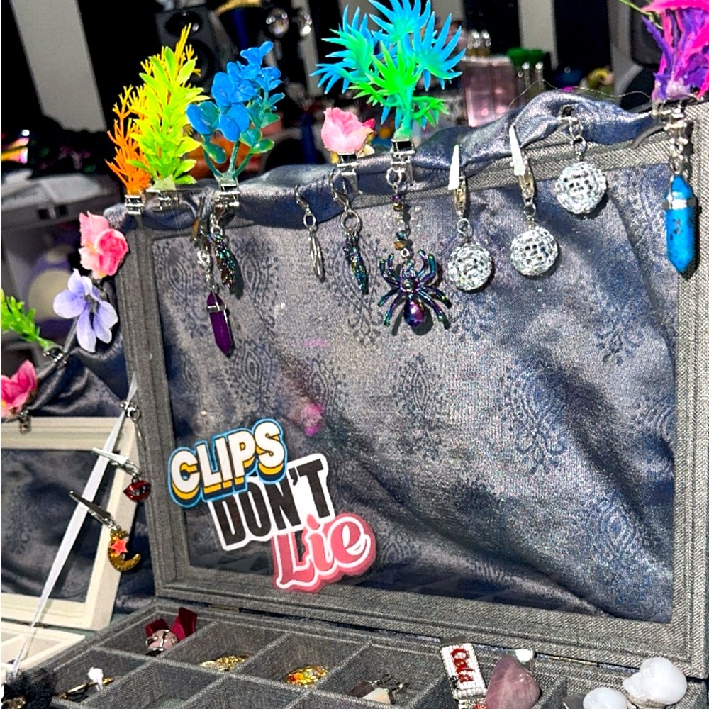 Handmade rave clips
